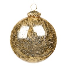 Kerstbal Goud Crackball 12,50 cm